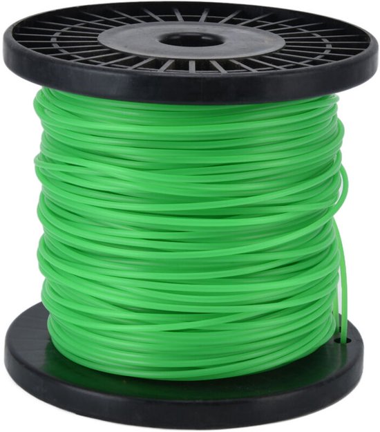 Gazongereedschapaccessoire-2 mm groene ronde maaidraad geschikt voor Husqvarna grasmaaiers, 100 geschikt voorer/328,1 voet.