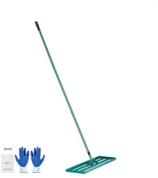 Gazonhark - Bladhark - Hark - Nivellerende Hark - Gazon Leveler - Heavy-duty Gazonnivelleerhark - 10x36inch - met 78inch Steel Extended Handle - voor Tuin Golf Gazon Boerderij