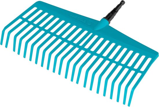 Gazonhark combisystem 3101-U: Handig bij het aanvegen van bladeren en gemaaid gras, met robuuste kunststof tanden, werkbreedte 43 cm (3101-20) van Merkloos	