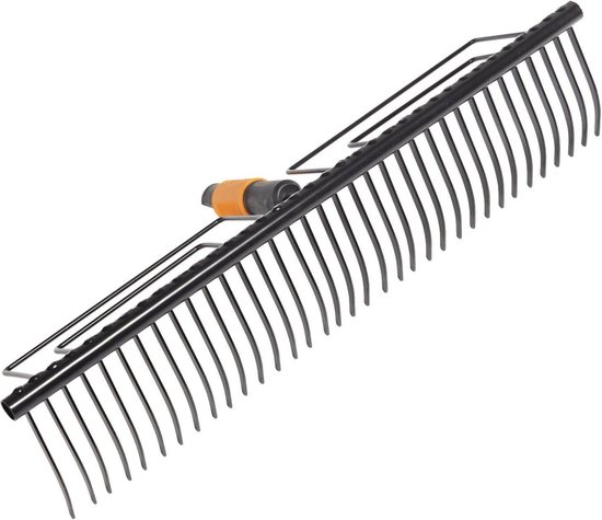 Gazonhark gereedschapskop met 35 tanden - breedte 57 cm - gehard staal - zwart QuikFit 1000656 combisystem lawn rake van GAZ