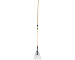 Gazonhark PROFzwart14 tands rondmet steel 160cm. van Talen Tools
