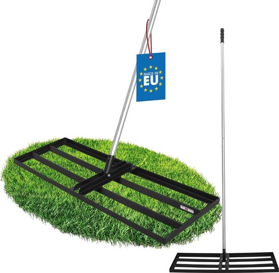 Gazonrakel 90 x 30 cm met Stalen Steel - Perfect voor Nivelleren en Onderhouden van je Gazon