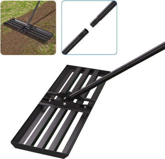Gazonrakel Gazonhark Nivelleringhark Nivellering Hark Gazonrakel 75x25cm Oppervlaktegereedschap Tuingereedschap Harkrakel van Merkloos	