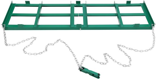 Gazonrakel - Nivelleringshark - Voor ATV, UTV en Tractor - Groen - 122x50.8cm