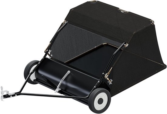 Gazonveger 105 cm breed met 365L opvangbak voor Zitmaaier en Tuinontracor van Merkloos	