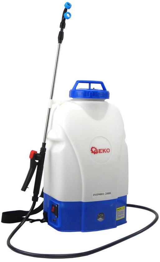 GEKO Batterij aangedreven sproeier - 20L - Efficiëntie en gemak - Voor grote oppervlakken