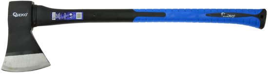 GEKO Bijl - Antislip TPR-handvat - Hoogwaardig koolstofstaal - Flexibele snede - 1250g van Geko