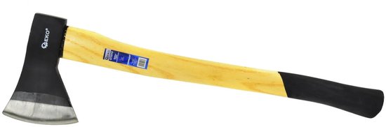 GEKO Bijl - Houten Handvat - Antislip Grip - Hoogwaardig Koolstofstaal - 1250 g van Geko