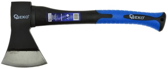 GEKO Bijl met TPR-handvat - Antislip - Hoogwaardig koolstofstaal - 800g van Geko