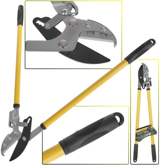 GEKO Bypass takkenschaar - Anvil en ratelmechanisme - 740 mm - Teflon coating - Ergonomische handgrepen van Merkloos	