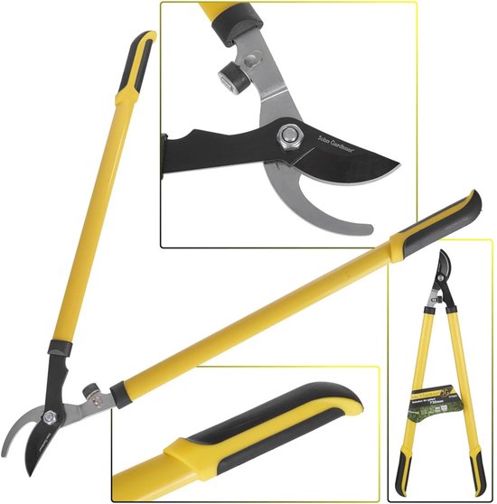 GEKO Bypass takkenschaar - Tefloncoating - Ergonomische grip - 730 mm - Zwart van Geko