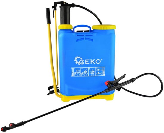 GEKO Drukspuit - 16 L - Lichtgewicht - Efficiënt Pompsysteem - Blauw