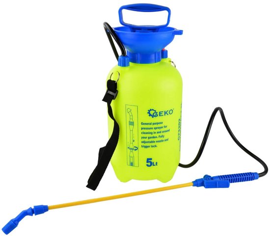 GEKO Drukspuit - 5 liter - Verstelbare armriem - Veiligheidsventiel van Merkloos	