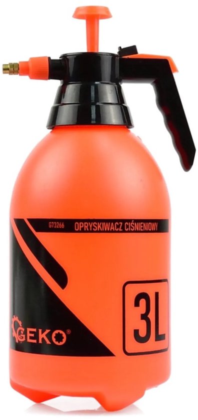 GEKO Handmatige drukspuit - 3 liter - Lichtgewicht en duurzaam