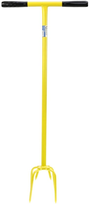 GEKO Handmatige tuinfrees - Ergonomische T-greep - Stalen schacht - Voor compacte grond van Geko