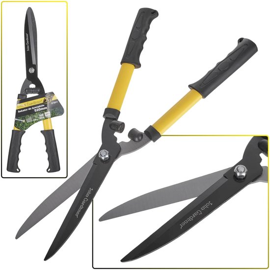 GEKO Heggenschaar 520 mm - Teflon Gecoate Bladen - Ergonomische Handgrepen van Geko
