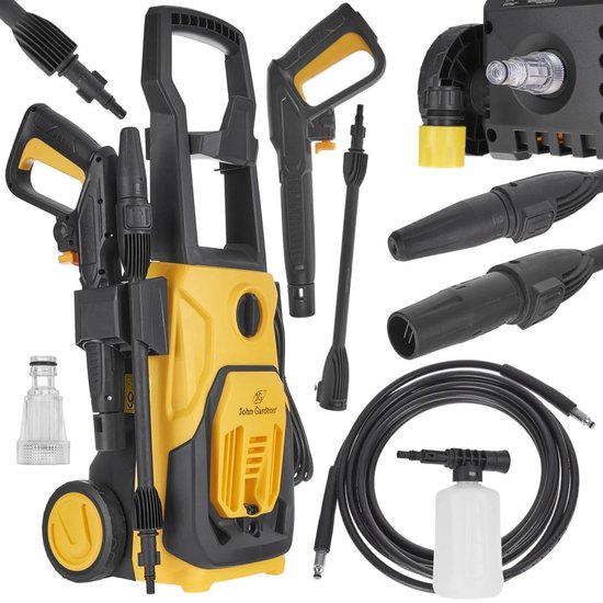 GEKO Hogedrukreiniger - 1800W - 90/135 BAR - Mobiel en Krachtig van GEKO