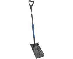 GEKO Kolenschep - Stalen D-greep - Gebogen steel - 124 cm - Zwart