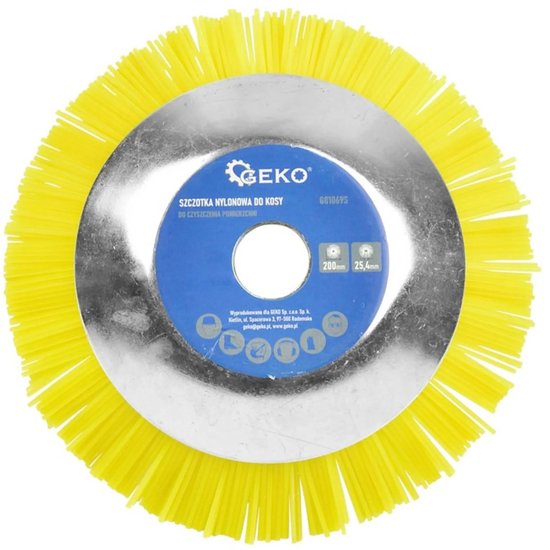 GEKO Nylon borstel voor bosmaaier - 200 mm - Beschermt oppervlakken - Lichtgewicht van Geko