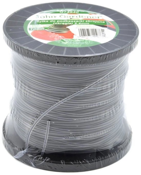 GEKO Nylon trimmerlijn - versterkt - rond profiel - 2,4 mm - 100 m van Geko