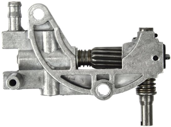 GEKO Oliepomp voor kettingzaag - Geschikt voor 43cc-58cc motoren - Metalen behuizing van Merkloos	