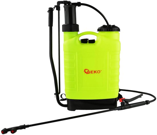 GEKO Rugspuit - Ergonomisch ontwerp - 12 liter capaciteit - Voor tuin en erf van Merkloos	