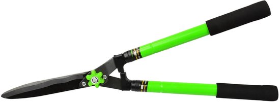 GEKO Telescopische heggenschaar - Golfblad - Verstelbare lengte 640-870 mm - Antislip handgrepen van Geko