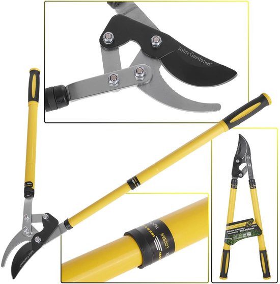 GEKO Telescopische takkenschaar - HCS staal - Teflon coating - 650-960 mm - Ergonomische grip van Geko