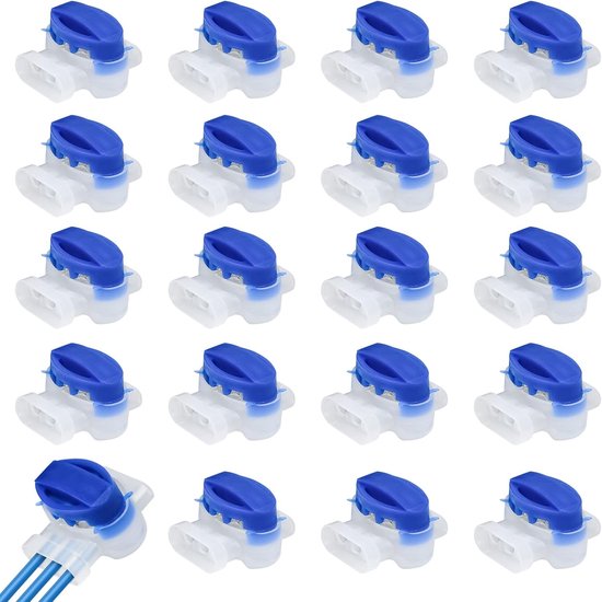 Gel connector - 20 stuks - kabelverbinder - Kabelverbinder perimeterdraad Waterdicht - begrenzingsdraad - model 314 - draadverbinder voor robotmaaier van Merkloos	