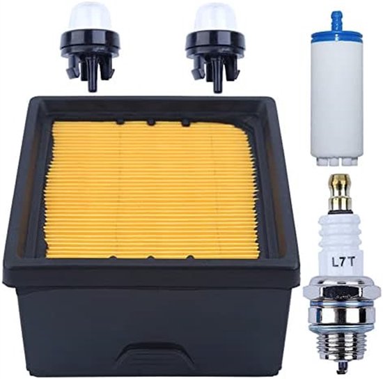 Geldt voor Luchtbrandstoffilterset, voor Husqvarna/Partner K760 betonzaag, 525470601, 525470602, 574362301, 574362302, van HifloFiltro