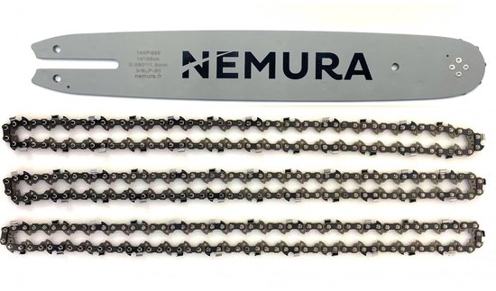 Geleiderail met kettingen - Zaagketting set - Kettingzaag onderhoud - 55 schakels 3/8LP - 40 cm lengte