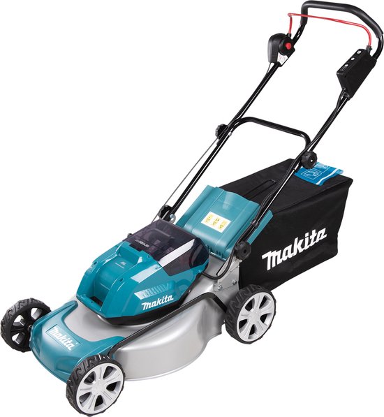 Geluidsarme Accugrasmaaier - 2 x 18V - 46 cm Maaibreedte - 60 L Grasopvangbak