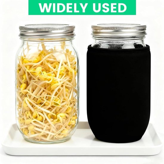 Generisch ommanteling, set van 4 afdekkingen, ondoorzichtige beschermers, geschikt voor 710 milliliter en 946 milliliter jerrycan, hydrocultuur, tuinbouw, kieming van Merkloos	