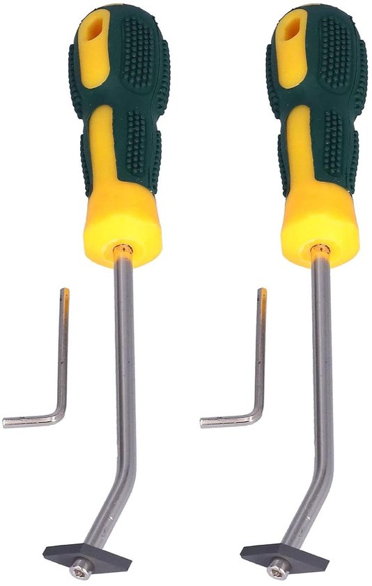 Gereedschap voegen verwijderen - Voegenreiniger kit - Tegels schoonmaken - Roestvrijstalen punt - 26 x 8 x 4 cm - Grijs