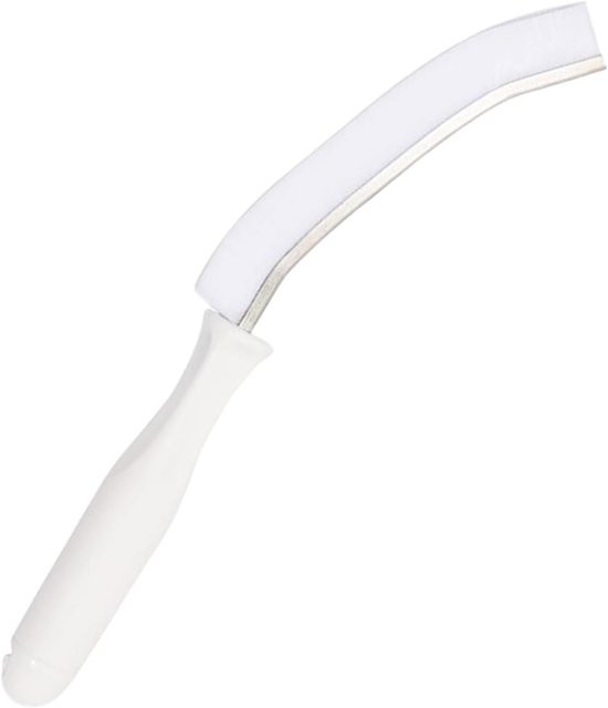 Gereedschap voor spleten - Voegenborstel schraper - Badkamer schoonmaken - Ergonomische schuine borstel - 28 cm - Wit