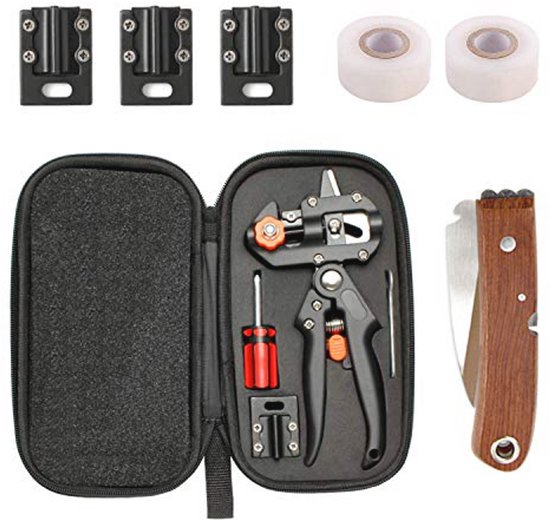 Gereedschapset voor Enten en Snoeien - Professionele Snoeischaar en Transplantatietools voor Tuinieren van Merkloos	