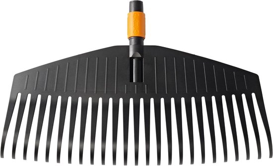 Gereedschapskop 25 tanden breedte: 50 cm kunststof tanden zwart/oranje QuikFit 1000642 - Bladhark