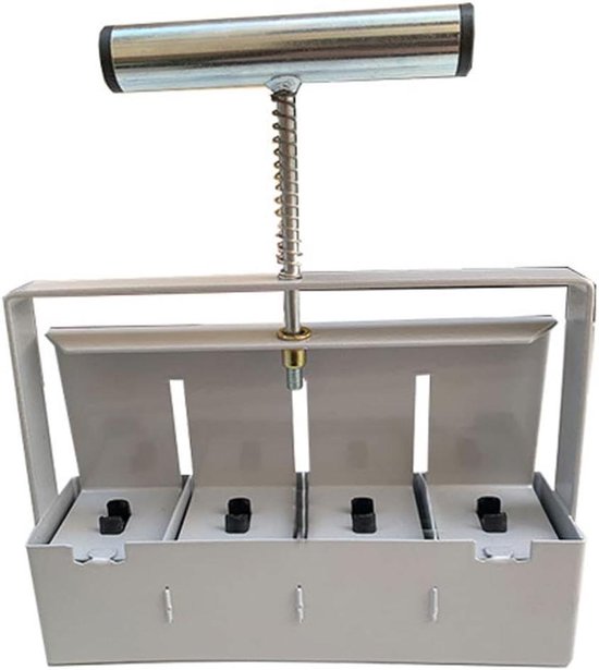 Gereedschapsset - Bodemblokker - Zaailingen Planten - Ergonomisch Handvat - 21 x 25.5 cm - Zilver Zwart