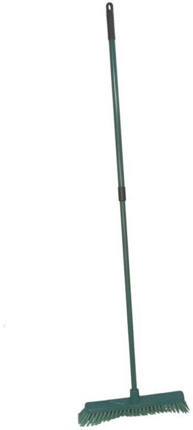 Gerimport Tuinbezem uitschuifbaar - 87/150 x 39 x 4 cm - borstel - veegborstel tuin van Merkloos	
