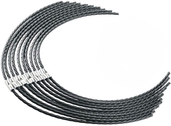 Geschikt voor 10 stuks Extra Resistant Snierdraad, voor Snierdraad Bosch F016800431 Snierdraad voor AFS 23-37 Snierdraad voor Snierdraad Brushcutter Lines(37 cm × 3,5 mm) van Merkloos	