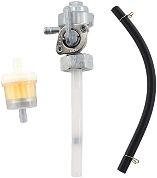 Geschikt voor 14mm brandstofkraan met filter benzinekraan voor 50cc 70cc 90cc 110cc 125cc 150cc Chinese scooter bromfiets motorfiets van UROK