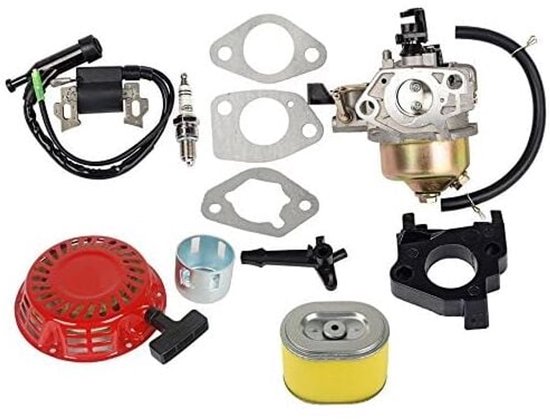 Geschikt voor 16100-ZE2-W71 Carburateurset met luchtfilter en ontstekingsbobine voor Honda Gx240 Gx270 8HP 9HP motor van Merkloos	