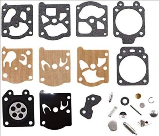 Geschikt voor 2-pack K20-WAT carburateurmembraanpakking reparatieset voor Walbro WA & WT Carburateur Echo STIHL Dolmar FS MS Hus-qvarna Partner en Primer Bol Slangen van Merkloos	