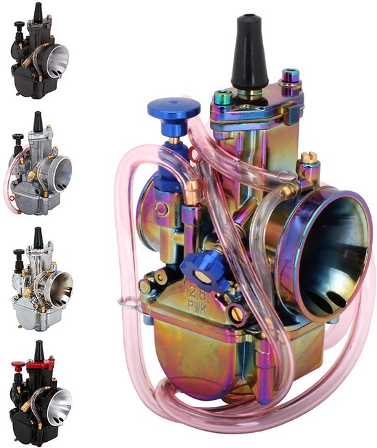 Geschikt voor 28mm PWK Carburateur Aluminiumlegering Universeel voor Motorfiets Pit Bike ATV Scooter Multicolor van Merkloos	