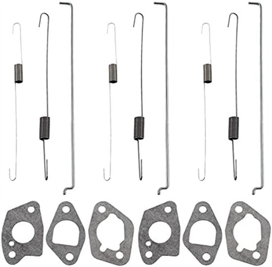 Geschikt voor 3 stuks snelheidsregelaarset met terugslagveer voor Honda GX120 GX140 GX160 GX200 Lifan 168f 5,5 pk 6,5 pk motoren en Chinese generatoren van Merkloos	