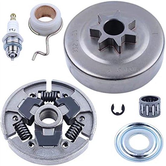 Geschikt voor .325" 7T koppelingstrommel tandwielset voor Stihl 021 023 025 MS180 MS210 MS230 MS250 kettingzaag, 1123 640 2074 / 1123 160 2050 / 0000 958 1022 / 1123 640 7102 van Haishine