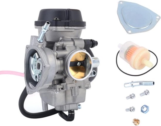Geschikt voor 36mm carburateur, motorfiets ATV KFX 400 carburateur voor LTZ400 ATV 2003-2007 KFX400 2003-2006 Raptor 350 YFM350 2004-2006 2014 LTK400 2003-2007 DVX400 2004-2008 KSF400 van Merkloos	