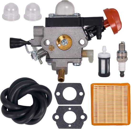Geschikt voor 4180-120-0615 FS91 Carburateur voor Stihl FS91 FS91R FS111 FS89 HT102 HT103 FC91 FC96 KM91 KM91R KM111 FC111 Bosmaaier - met Luchtfilterkit van Stihl