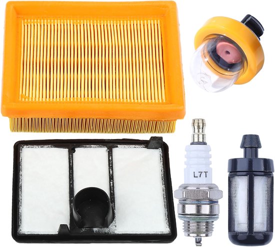 Geschikt voor 4224 141 0300 Luchtfilter-afstellingsset voor Stihl TS700 TS800 Cutquik-kettingzagen TS700 Luchtfilter-voorfilter met primerbol Brandstoffilter Bougievervanging # 4224-141-0300 4224-140-1801 van Merkloos	