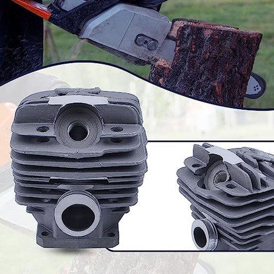 Geschikt voor 48mm cilinderzuigerset voor Stihl 034 034Av 034Super 036 Ms360, 1125 020 1215, 1125 020 1213 kettingzaag van Husxxven